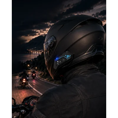 BUĞZ Şarjlı Bluetooth Kask Kulaklığı Navigasyon ve Müzik Destekli