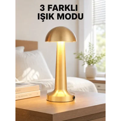 BUĞZ Şarjlı Dimmerli LED Masa Lambası – 4-8 Saat Aydınlatma Yeni Nesil