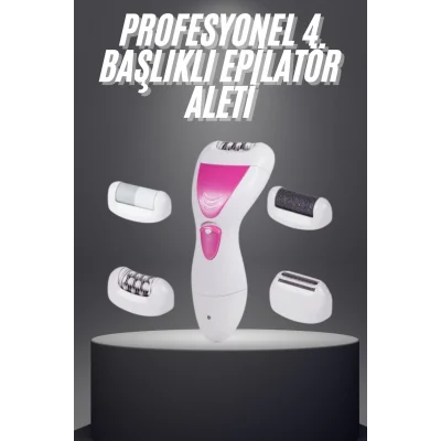  Şarjlı Epilasyon Cihazı Çok Başlıklı Ayak Bakımına Uygun Epilatör Aleti