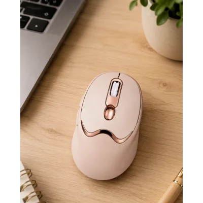 BUĞZ Şarjlı Kablosuz Mouse Sessiz Tıklama Bluetooth ve USB Destekli