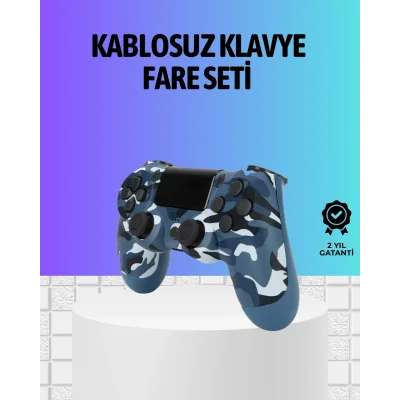 BUĞZ Şarjlı Kablosuz PS4 Oyun Kolu Titreşimli Hassas Kontrol