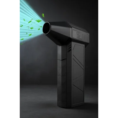  Şarjlı Mini Turbo Jet Şiddetli Fan Vantilatör Yüksek Hızlı Fanı Güçlü Hava Üfleyici Araç Süpürgesi