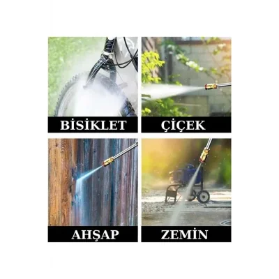  Şarjlı Oto Yıkama, Bahçe Sulama Tabancası Makinesi Yüksek Basınçlı