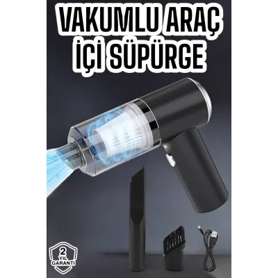 BUĞZ Şarjlı üflemeli vakumlu araç içi süpürge el tipi 2 yıl garantili - Otomobil & Motosiklet