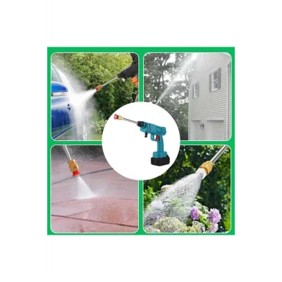  Şarjlı Ve Yüksek Basınçlı Oto Yıkama Makinesi Ve Sulama Tabancası Bahçe Yıkama Makinesi