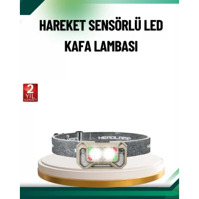 BUĞZ Şarjlı Wave Sensörlü LED Kafa Feneri Outdoor Kullanım