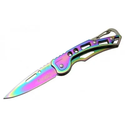 BUĞZ Sdr-3x Gökkuşağı Metal Çakı 15,5 Cm Manuel, Kemerlikli