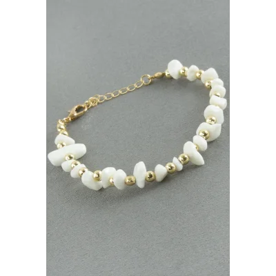 BUĞZ Sedef Kırık Doğaltaş Bileklik