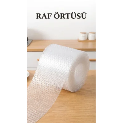 BUĞZ Şeffaf Kaydırmaz PVC Dolap İçi Raf Örtüsü 45x300 cm