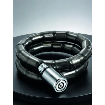 BUĞZ Şeffaf PVC Kaplamalı Dayanıklı Motosiklet ve Bisiklet Güvenlik Kilidi - BUĞZ