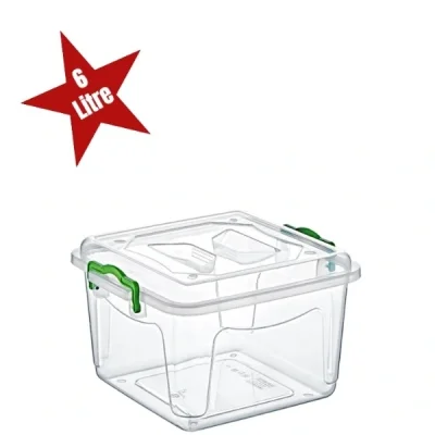 BUĞZ Şeffaf Saklama Kutusu 6 Litre