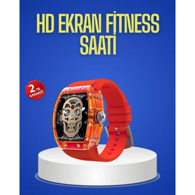 BUĞZ Şeffaf Tasarımlı Akıllı Saat Dokunmatik Ekranlı