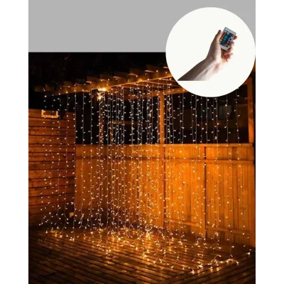 BUĞZ Şelale Tasarımlı Perde LED – Düğün ve Özel Gün Işıkları - Lisinya