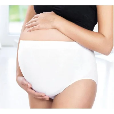 BUĞZ Sema Baby Beli Dantelli Hamile Külodu Beyaz XL