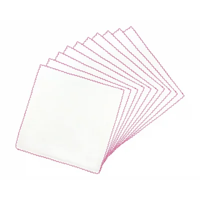 BUĞZ Sema Baby Çiftkat Penye Bebek Mendil 10lu - Pembe