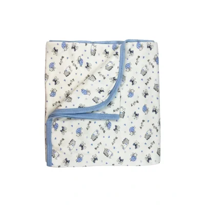 BUĞZ Sema Baby Empirme Bebek Battaniye - Mavi