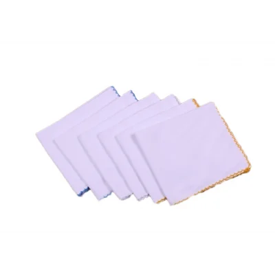 BUĞZ Sema Baby  Penye Bebek Mendil Çiftkat 6lı Paket - RENKLİ