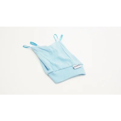 BUĞZ Sema Baby Yenidoğan Kurdelalı Bebek Şapka - Mavi