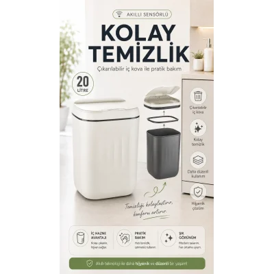 BUĞZ Sensörlü Çöp Kovası