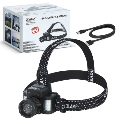BUĞZ Sensörlü Cree Tg Led  Şarjlı Kafa Lambası  Wt-625