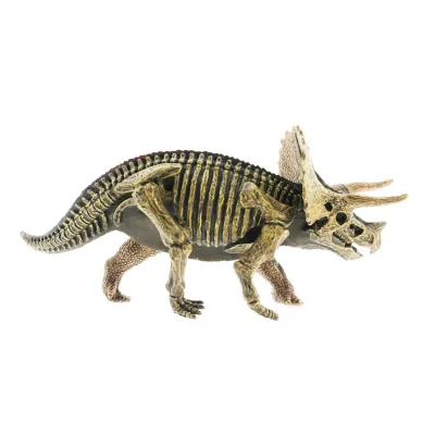  Sert Plastik Dinozor Figürü Triceratops