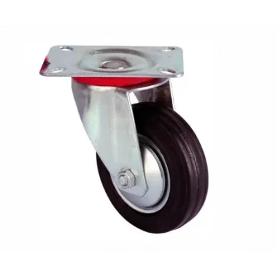 BUĞZ Eco Lounge Servis Tekeri - Tablalı Siyah Döner - Çap 125 mm