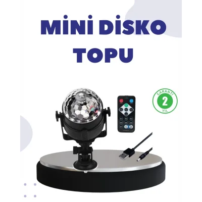 BUĞZ Ses Duyarlı Mini Disko Küre Lamba