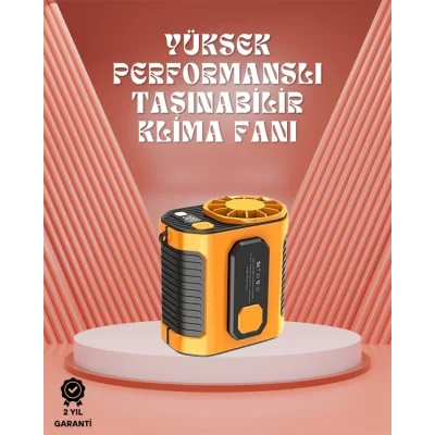  Sessiz Turbo Fan – Kamp, Spor, Ofis İçin Taşınabilir Mini Soğutucu