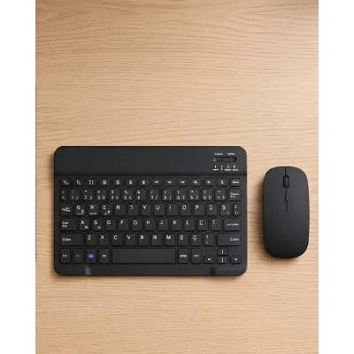 BUĞZ Sessiz Tuşlu Kablosuz Klavye Mouse Seti Çoklu Cihaz Uyumlu