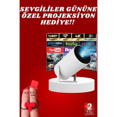 BUĞZ Sevgiliye Özel Hediye Ayaklı Sinema Projektörü Projeksiyon Yeni Nesil - BUĞZ
