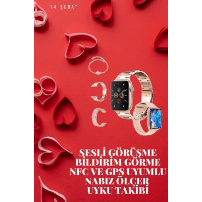 BUĞZ Sevgiliye Özel Yeni Nesil Akıllı Saat Çiftlere Özel Kampanya Çift Saatleri - BUĞZ