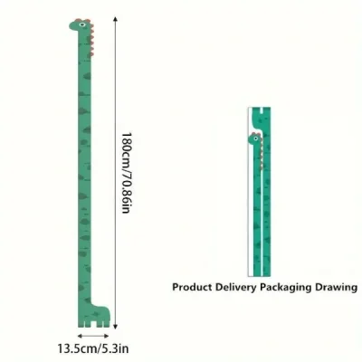 BUĞZ Sevimli Dinozor Boy Ölçüsü Sticker