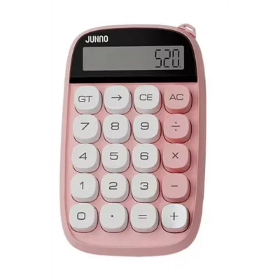 BUĞZ Sevimli Kare Tuşlu 10 Haneli Ldc Ekran Hesap Makinası Pembe