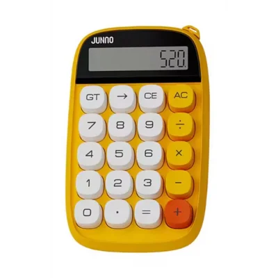 BUĞZ Sevimli Kare Tuşlu 10 Haneli Ldc Ekran Hesap Makinası Sarı