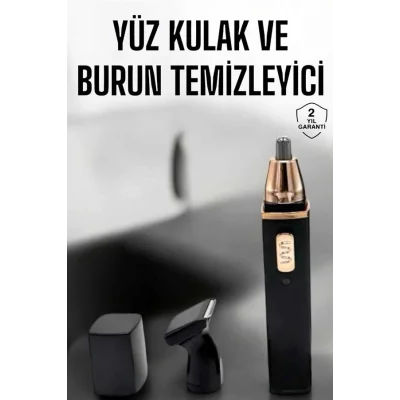 BUĞZ Seyahat Tipi Mini Taşınabilir Siyah Burun Kulak Yanak Kıl ve Tüy Temizleme Makinesi - Lisinya