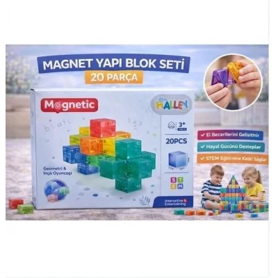 BUĞZ SH59837 MAGNET KÜP YAPI BLOK SETİ 20 PARÇA-ZRV