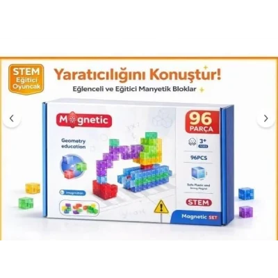 BUĞZ SH59839 MAGNET KÜP YAPI BLOK SETİ 96 PARÇA-ZRV