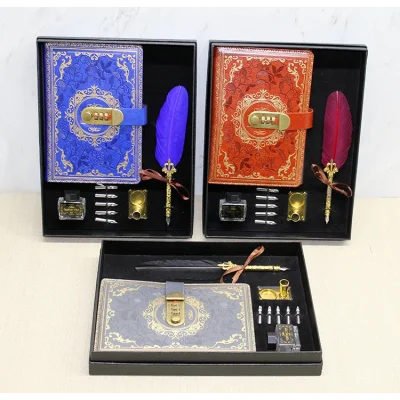 BUĞZ Şifreli Deri Defter Ve Divit Hokka Seti