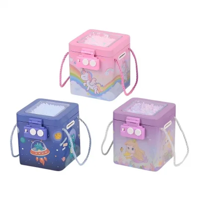  Şifreli Metal Kare Kumbara - S-259 - 1  Adet Stokta Olan Gönderilir