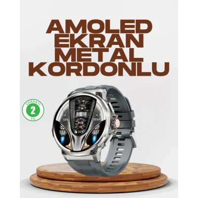  Şık Metal Kasa ve Değiştirilebilir Kordonlarla SW80 Smartwatch