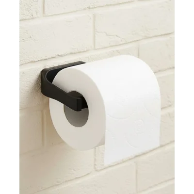 BUĞZ Şık Tasarım Siyah Tuvalet Kağıdı Askılığı Peçetelik