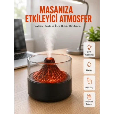 BUĞZ Şık Tasarımlı Aromaterapi ve Nemlendirici Cihaz