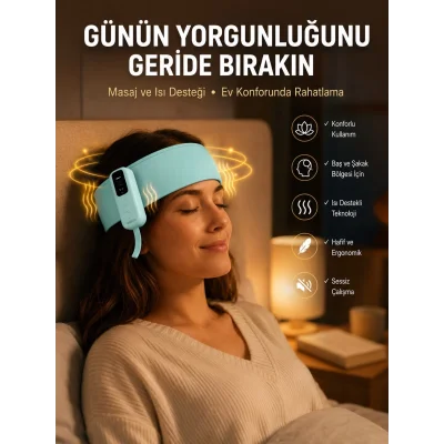 BUĞZ Sıkıştırmalı Baş Masaj Aleti Ev Tipi Konforlu Masaj Deneyimi Yeni Nesil