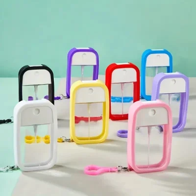  Silikon Kılıflı Anahtarlıklı Sprey Şişesi