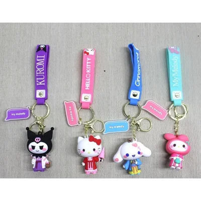 BUĞZ Silikon Kuromi Ve Hello Kitty Anahtarlık Alk4249