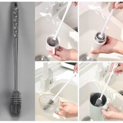 BUĞZ Silikon Uzun Saplı Kavanoz Yıkama Fırçası