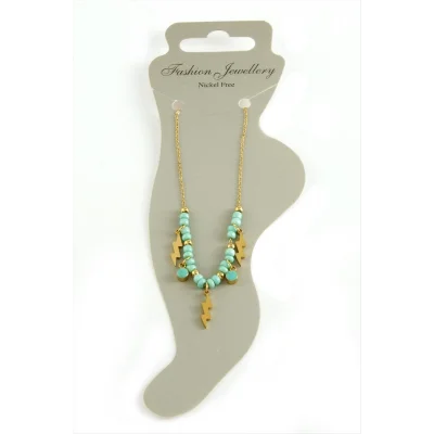  Şimşek Boncuk Lüks Çelik Halhal