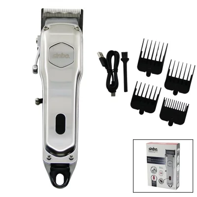 BUĞZ Sinbo Tıraş Makinesi - USB Şarjlı - Çelik Gövde - Kollu Tarak Ayarı