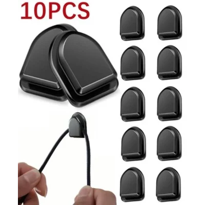 BUĞZ Siyah Çok Amaçlı Yapışkanlı Kanca 10 lu