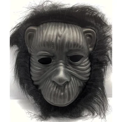  Siyah Eva Goril Maskesi Peluş Tüylü Orangutan Model